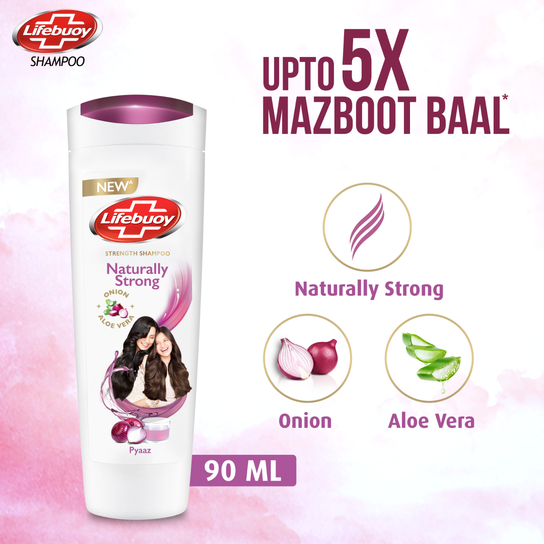 LIFE BUOY NATURALLY STRONG SHAMPOO 90ML